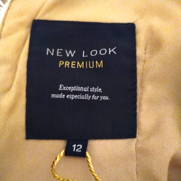 🌺 Beautiful NWT New Look Premium ivory crochet lace dress fully lined sz 8 - Picture 10 of 14